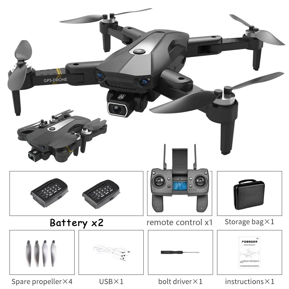 RC Quadcopter medium K80 MAX GPS 5GHz RC Drone 8K Multifunction Professional Obstacle Avoidance Dual HD Camera Brushless Motor Quadcopter Toys Boy rc quadcopter with camera RC Quadcopter