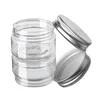1PC 30/50/60/80/100/120/150g Transparent Plastic Jar With Lid Makeup Cosmetic Face Cream Travel Bottle Kitchen Storage Jars 2