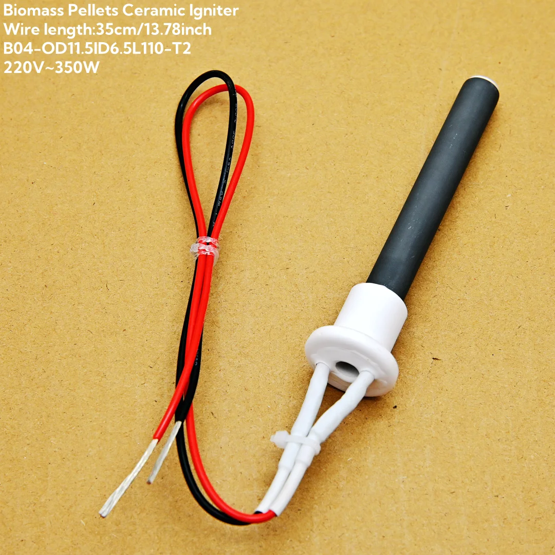 220V 350W Biomass Pellet Furnace Ceramic Igniter for Wood Pellet Stove Igniter for Fireplace and BBQ Ovens