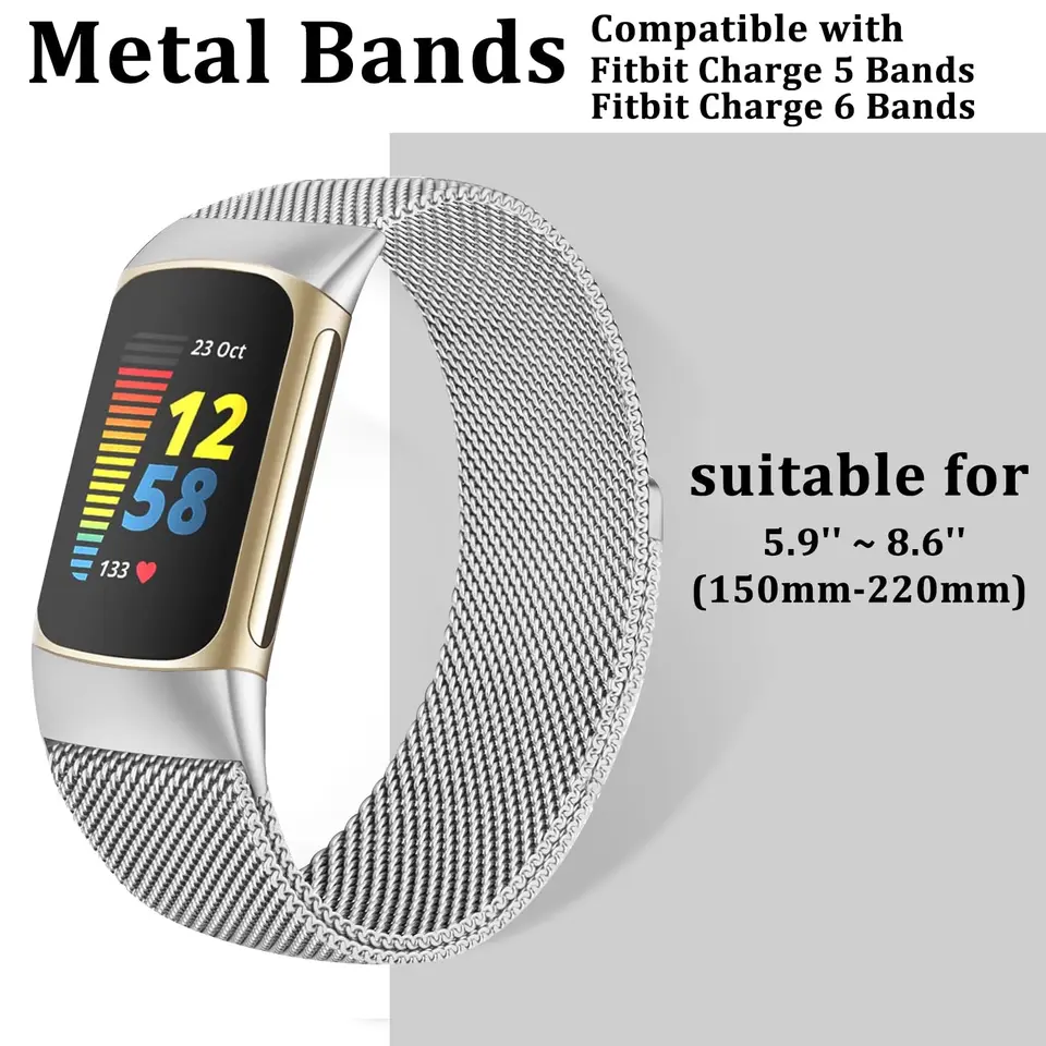 Fitbit Charge 5 Classic Bandje - Donkerblauw | YONO Smartwatch Bandjes