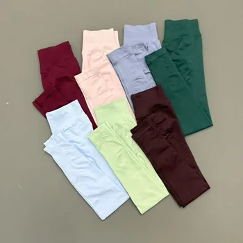 Seamless Yoga Leggings Women Low Waist Peach Booty Lifting Buttery Soft High Stretch Fitness Gym Workout Running Athletic Pants 1