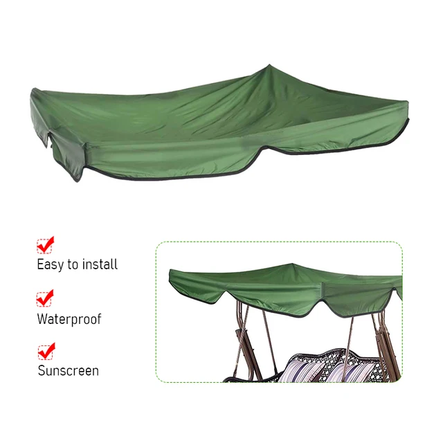 Kültéri Napellenző Napfényes Vízálló Lengő Szék Függőágy Kerti Udvari Kemping Ülés Burkolat Cseréje - Image 3