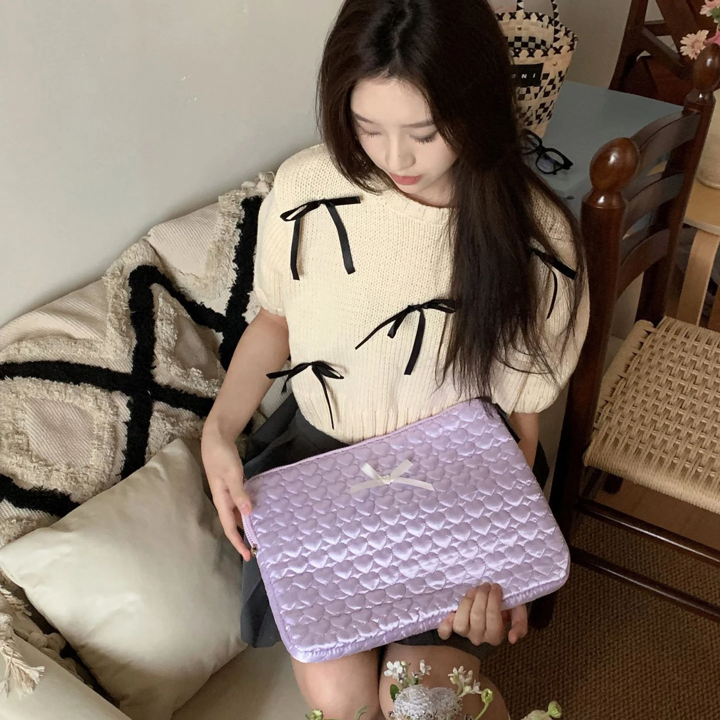 Bowknot Laptop Sleeve Case - Elegant and Stylish Protection