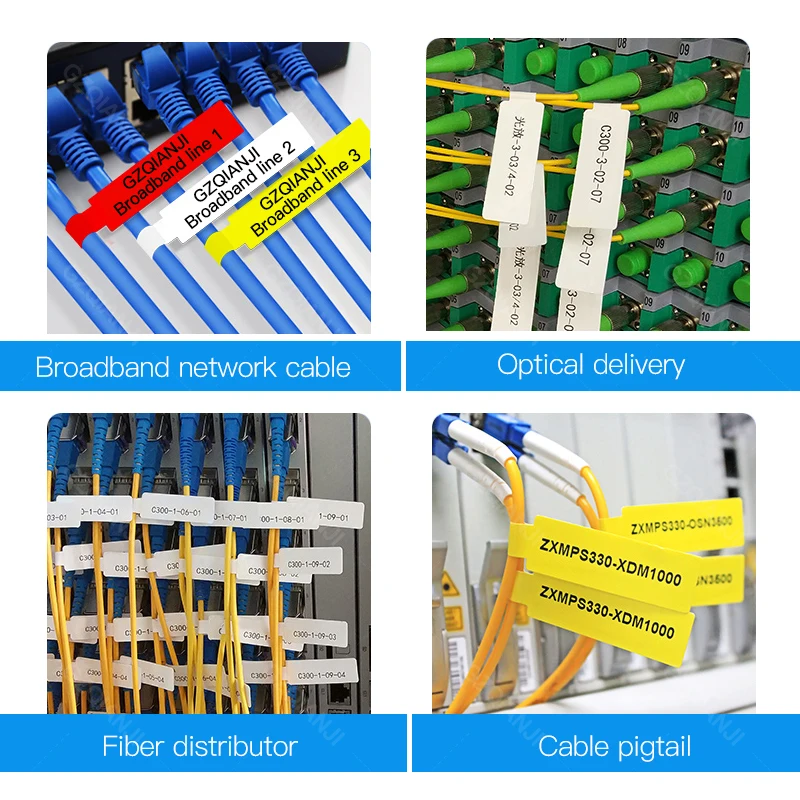 Niimbot D110 Label Sticker D11 D101 Paper Rolls Self-adhesive Waterproof White Transparent Color Cable Round for NiiMBOT Printer