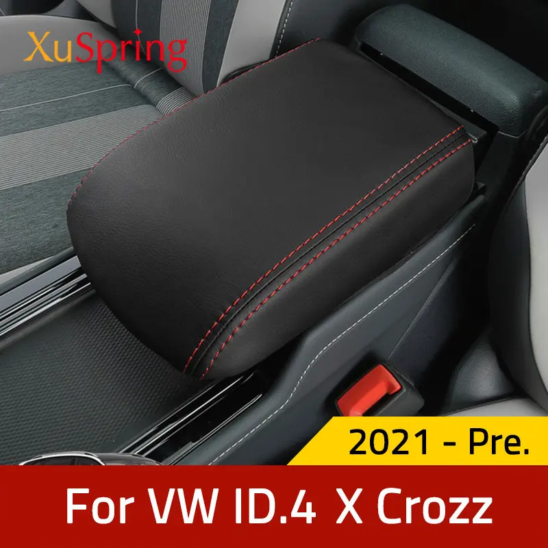 CFIZZ Leather Car Armrest Box Pad, für V-W ID.4 2021-2023 Auto Armlehnen  Auflage, Armlehnenbox aus Gedächtnisschaum,A: : Auto & Motorrad