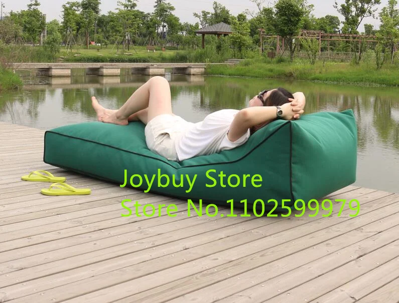 EXTRA LENGTH Long size outdoor bean bag chair , waterproof beanbag sofa seat, living room furniture set