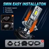 Dream Chaser H7 LED Headlight Bulb Mini Wireless 60W 20000LM 6500K for Car Headlamp Auto Diode Lamps H7 Turbo Led 12V Automobile 4