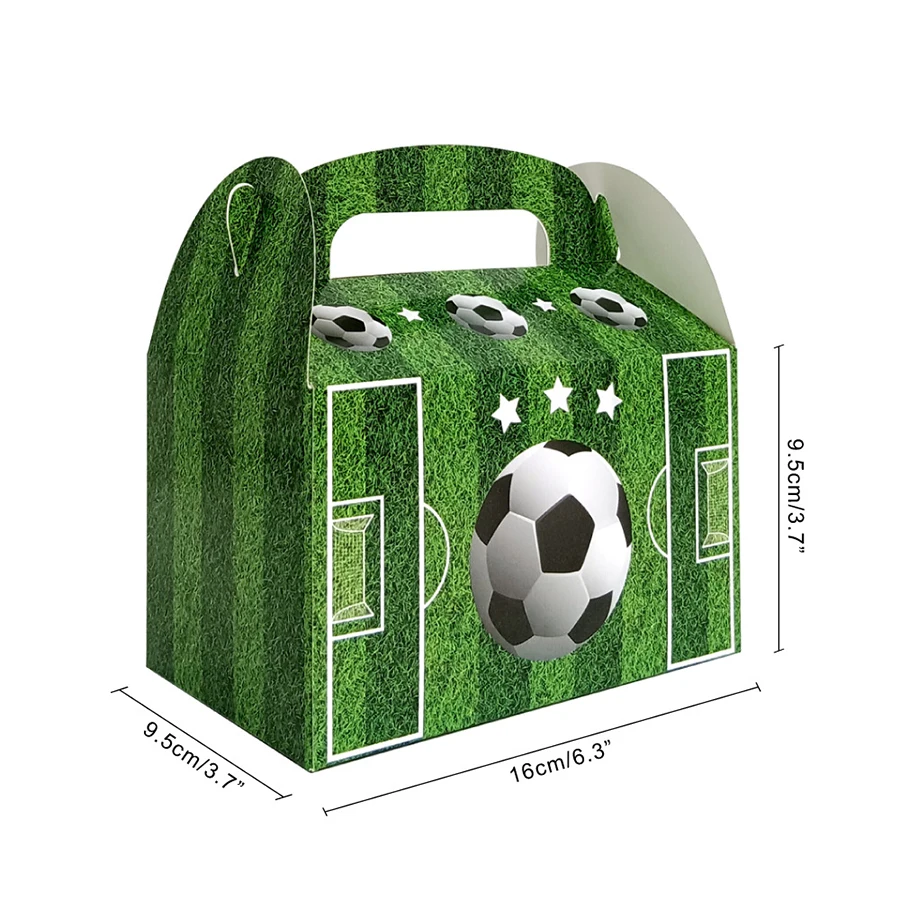 Cartoon Mini Football Candy Boxes - Kids Birthday Party Favors & Chocolate Packaging (Set of 10)