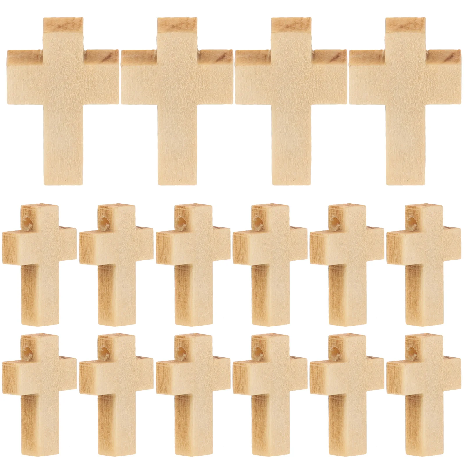 

Wooden Unfinished Cross Pendants Beads Dyed Natural Polished Crafts DIY Jewelry Necklace Bracelet Projects For Art Wedding