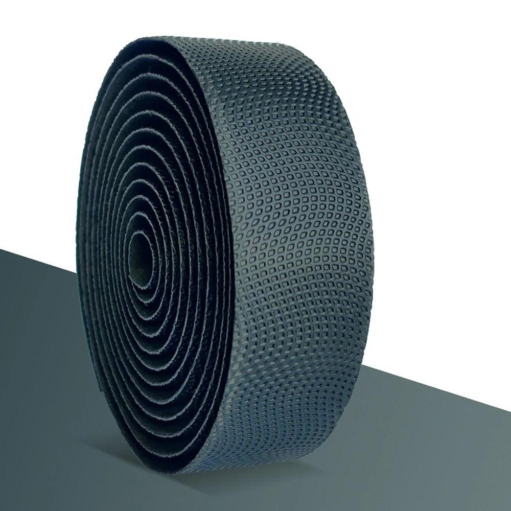 

Anti-slip and Wear-resistant Shock-absorbing Bicycle Handlebar Tape Black Textured PU Breathable Bicycle Handlebar Tape