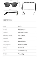 New Smart Glasses Wireless Bluetooth Hands-Free Talking Music Headset with Speaker Fashion Sunglasses Eyeglasses - Image 6