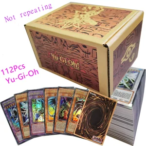 New 112Pcs Yu Gi Oh Flash Cards Game Anime Holographic  English Card Wing Dragon Giant Soldier Sky Battle Game Adult Toy Gift