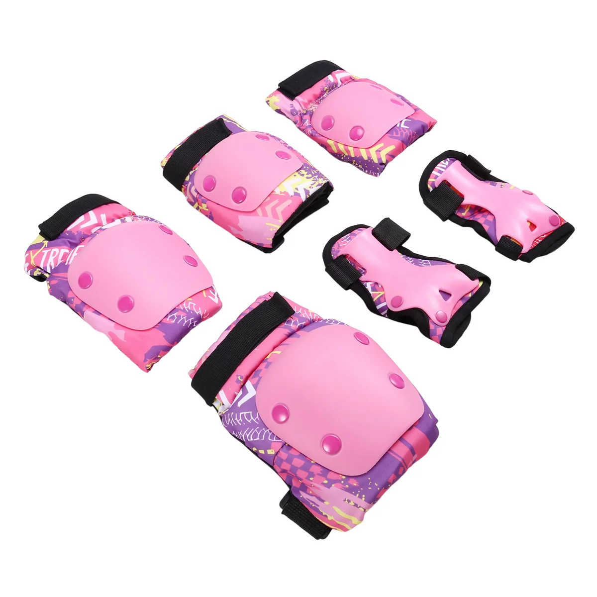 BAAU Roller Skating Protective Gear Set for Children, Full Equipment, Skateboard, Roller Skates, Balance Bike, Knee Pads B