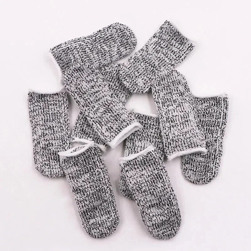 Finger Protector Finger Guard 10/20Pcs Anti-Cut Finger Cover Finger Protector Sleeve Level 5 High-strength Safety Anti Cut Fingertip Gloves Kitchen Tools