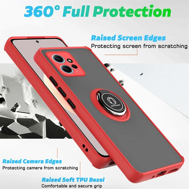 Funda For Xiaomi Redmi 12 Case Xiaomi Redmi 12 4G 5G Cover Cases Armor PC  TPU Shockproof Protective Phone Bumper Xiaomi Redmi 12