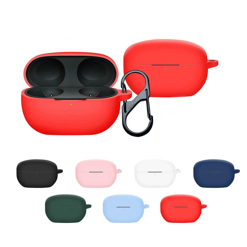 

For Sony 2023 Headphone Cover For WF-1000XM5 Case Soft Silicone Case Cover Shock Full-Body with Keychain For WF-1000XM5 Case