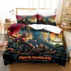3D Iron Heavy Metal Maidens Bedding Set Polyester Quilt Cover Pillowcase Comforter King Queen Size Boys Adult Duvet Cover Set 3