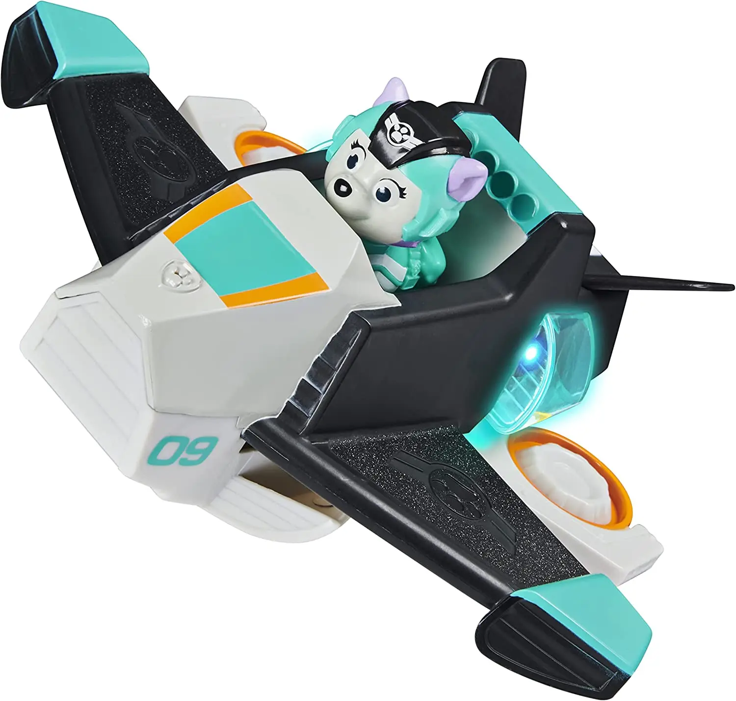 Genuine Paw Patrol Jet To The Rescue Chase Marshall Everest Skye Deluxe Veicolo Trasformabile Con Luci E Suoni Regalo Per Bambini