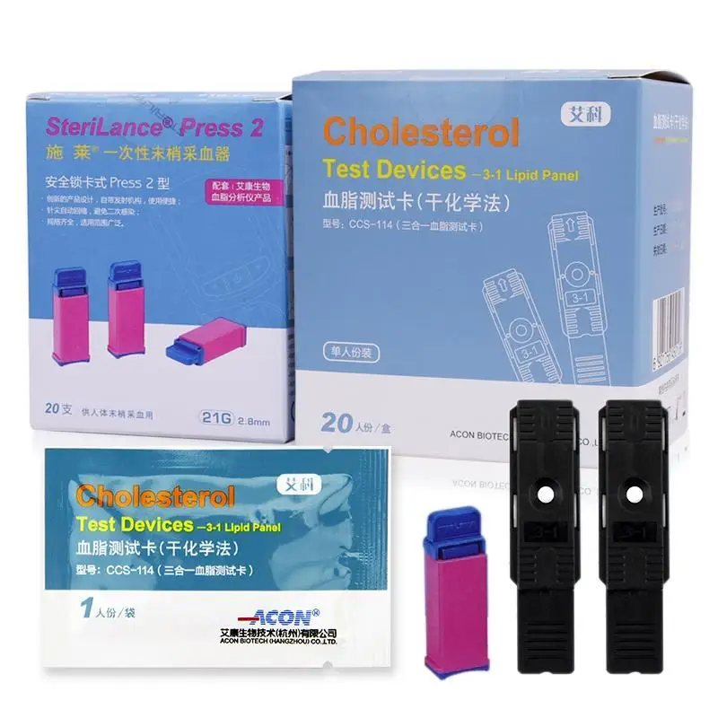 On&middot;call Blood Lipids Total Cholesterol Triglycerides Lipid Analyser Ccm-111 Blood Lipid Tester Ccs-114 Model 20 Papers