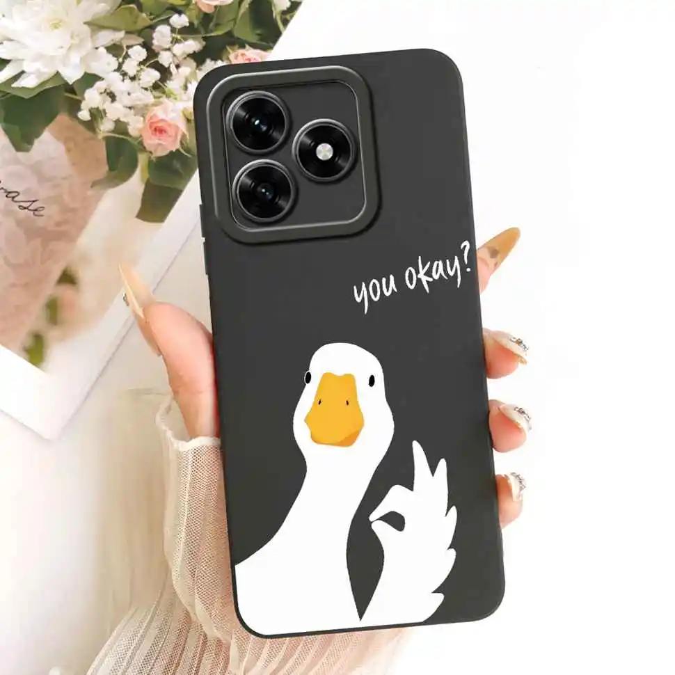 Cute Rabbit Cartoon Silicone Phone Case, Soft Protective Cover