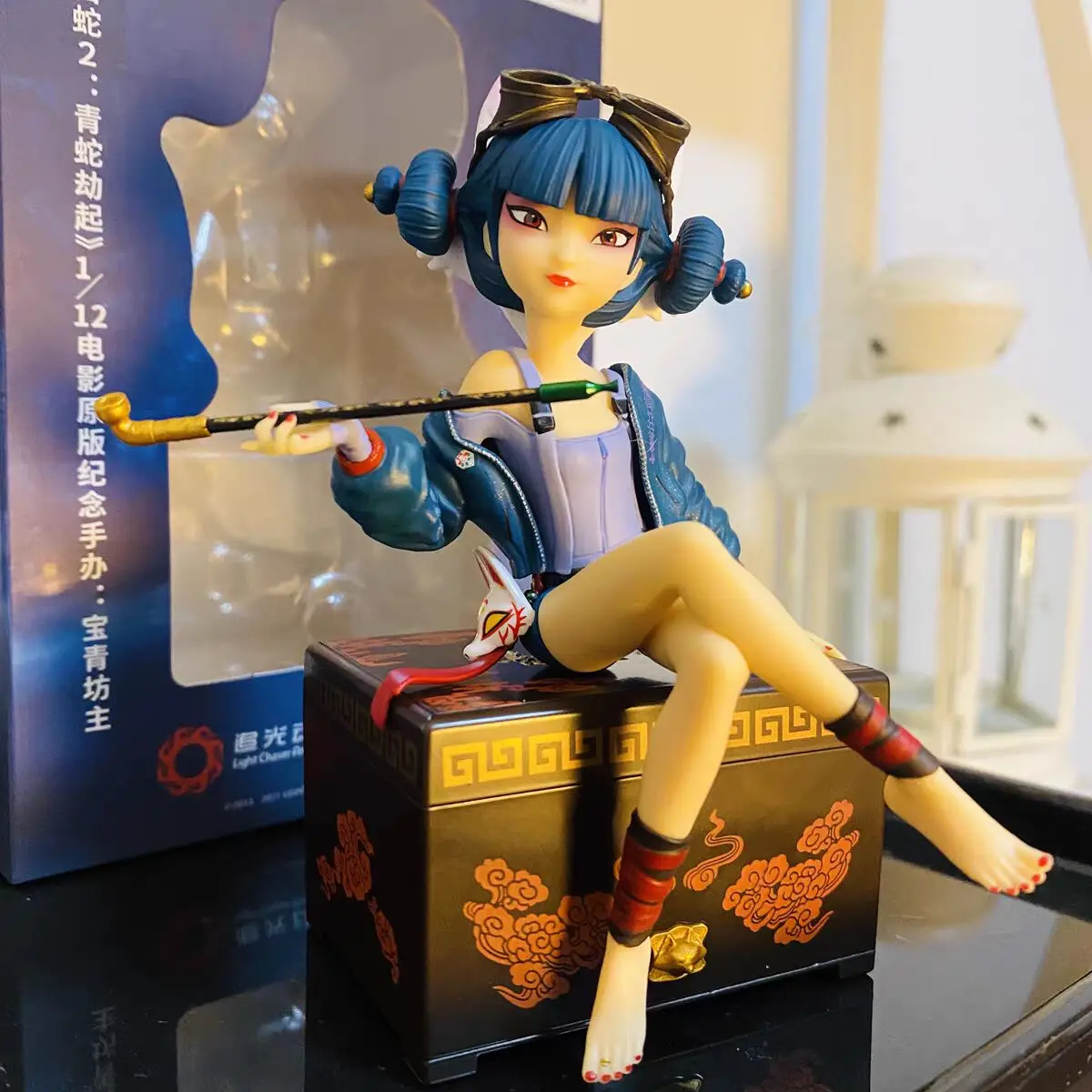 

The Official Official Copy Of The Film "Green Snake Robbed" Is A Model Of The Decoration Of The Masked Person Baoqing Square