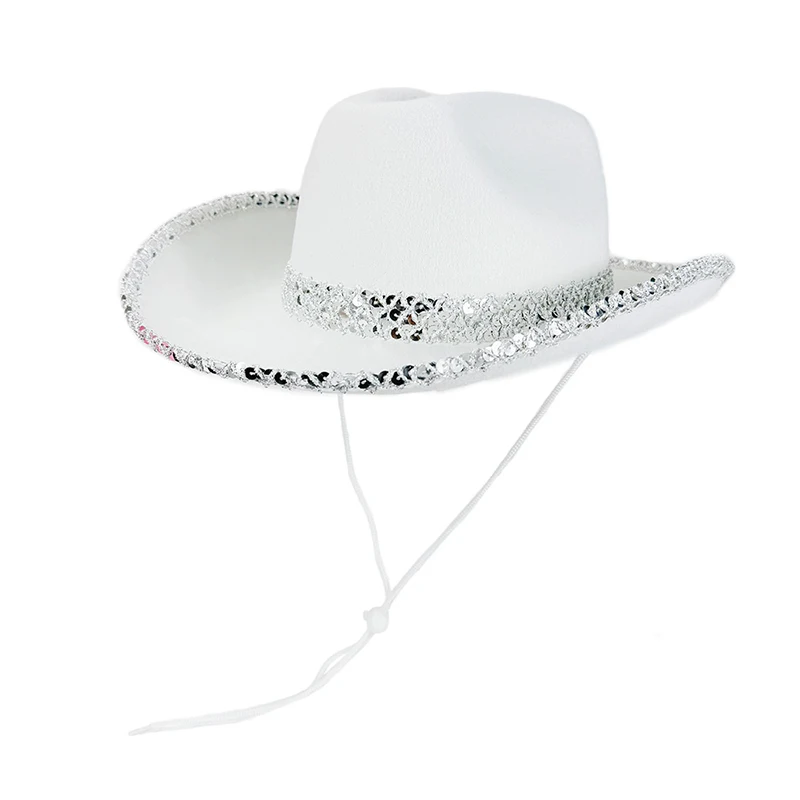 Sequin Western Sun Hat for Women and Men