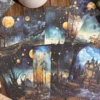 Yoofun 30sheets Fantasy Decor Scrapbooking Vintage Material Paper Kit DIY Junk Journal Collage Retro Background Paper 5
