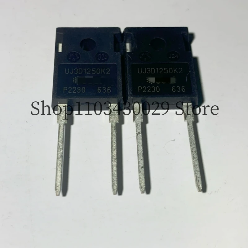 

10Pcs New Original UJ3D1250K2 TO-247-2 50A 1200V Silicon Carbide Schottky Diode