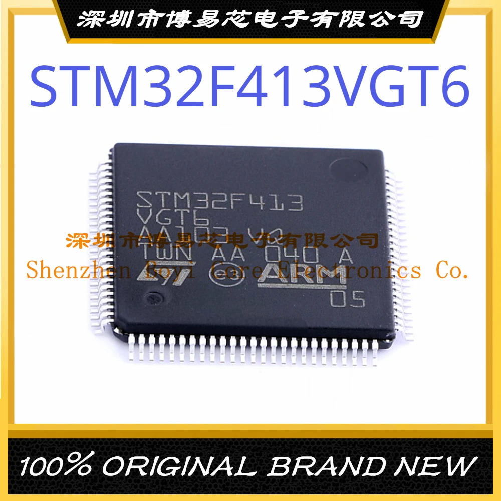 Посылка STM32F413VGT6, внешняя флэш-память 100 МГц: 1 Мб ОЗУ: КБ MCU (MCU/MPU/SOC) флэш память gd32f130f6p6 tr для телефона флэш память 72 мгц 32 кб озу 4 кб mcu mcu mpu soc