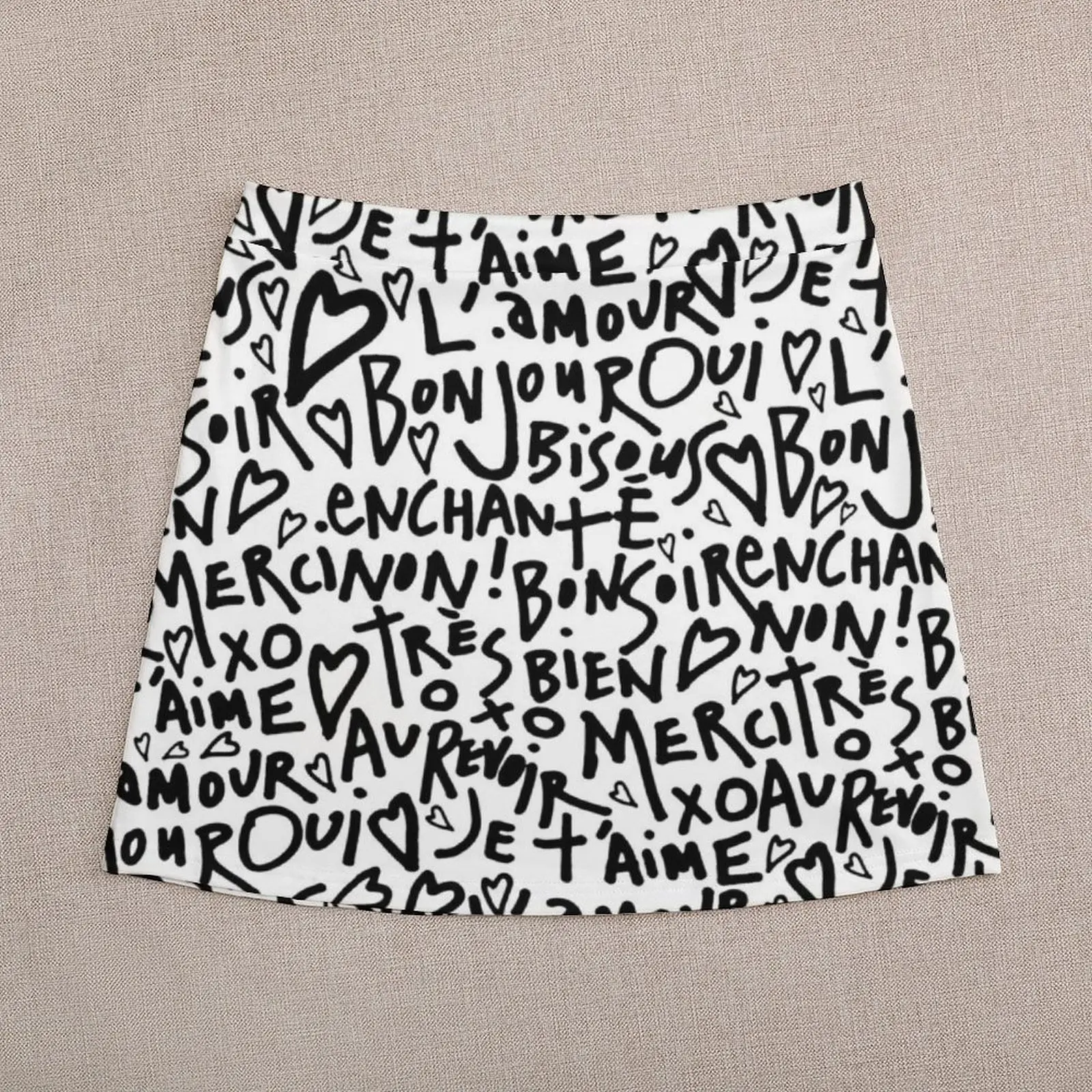I HEART FRENCH Mini Skirt skirts skirt skirt