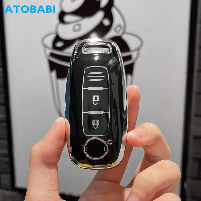 Tpu Car Key Cover Skin Per Nissan Juke 2023 X-Trail T33 J12 Qashqai 2022 Ariya Altima Teana Remote Fob Shell Case Accessorio Auto