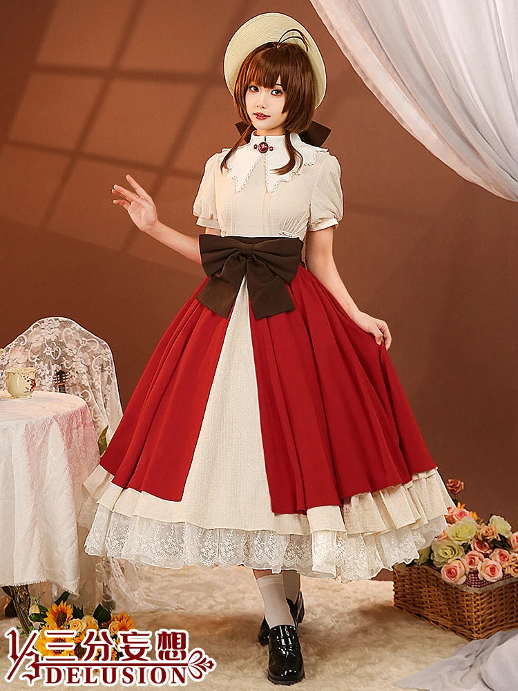 

Anime Cardcaptor Sakura SAKURA Dress Daily Cute Uniform Party Outfit Cosplay Costume Women Halloween Free Shipping 2022 New