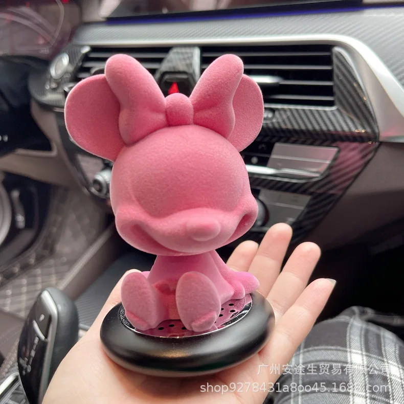 ديزني الكرتون أنيمي ميكي ميني ماوس سيارة زخرفة الم...