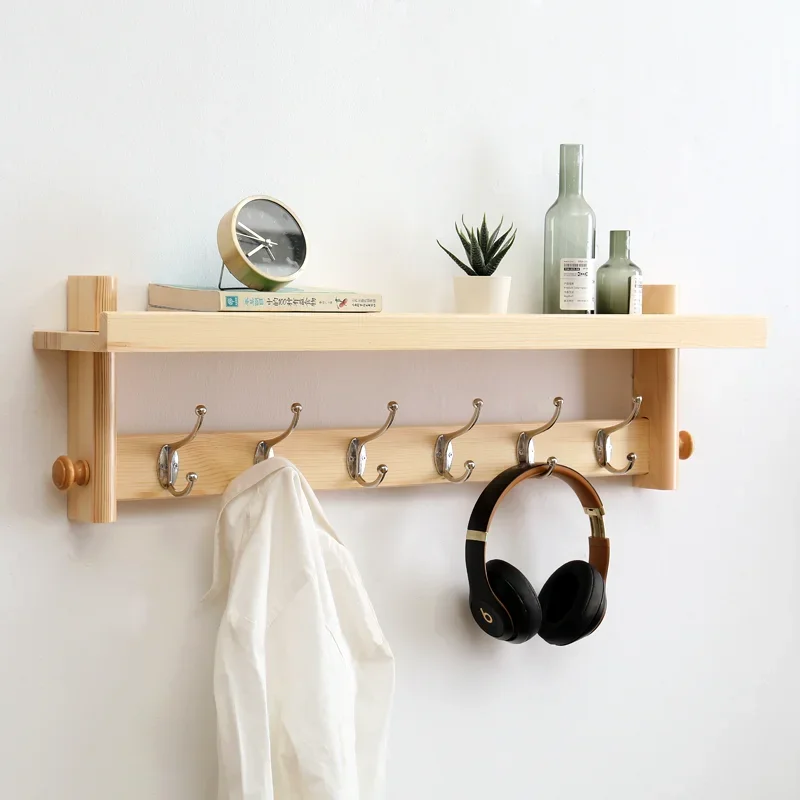 

Wooden Shelf Coat Racks Wall Umbrellas Minimalist Industrial Style Elegant Clothes Racks Bag Percheros Garden Hanger Furniture