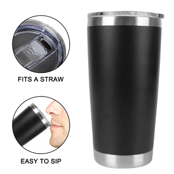 304 stainless steel 20-ounce thermos beer mug vacuum stainless steel kettle with lid for heat insulation and leakage prevention 1