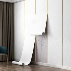 3D Self - Adhesive Waterproof Wall Sticker - 50cmX1000cm (Diatom White)