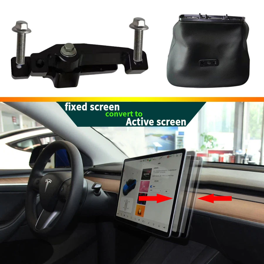 

For Tesla Model 3 Model Y Swivel Screen Mounting Bracket Center Console Navigation Holder Car Rotation GPS Scereen