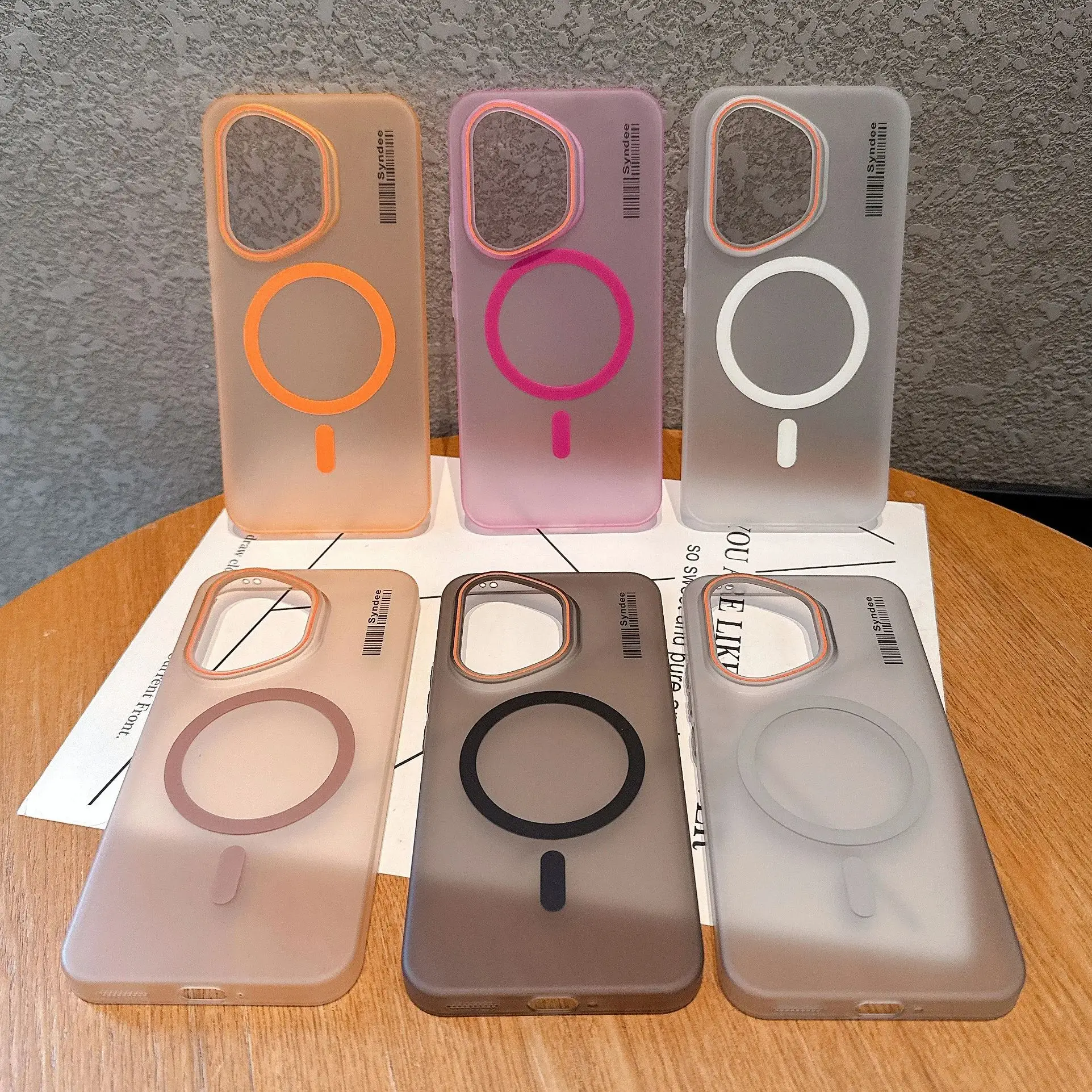 Frosted Translucent Magnetic Phone Case - Slim Hard PC Cover
