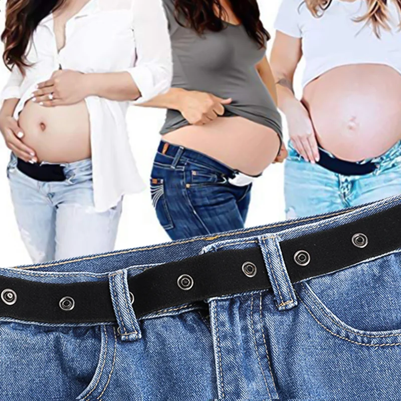 Maternité Grossesse Taille Réglable Jeans Pantalon Bande Ceinture