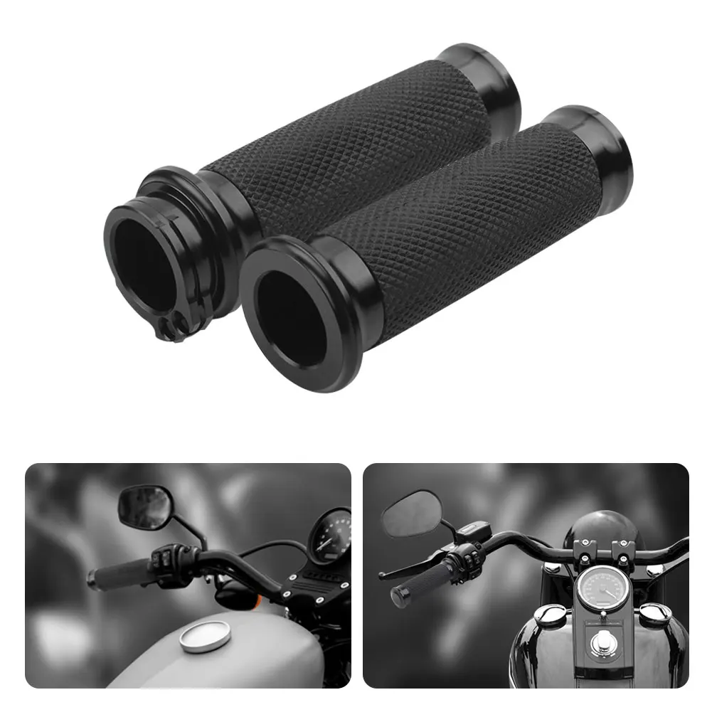 

Черные ручки для мотоцикла, подходят для Harley Touring Sportster XL883 XL1200, 1 дюйм