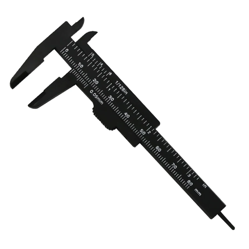 Eyebrow Positioning Ruler Tattoo Eyebrow Ruler Score Draw Measurement Plastic Vernier Caliper 80mm eyebrow ruler