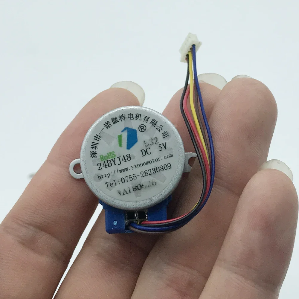 24BYJ Mini 24mm Stepper Motor DC 5V 4-phase 5-wire Stepper Motor Long Shaft Small Deceleration Gearbox with Wire stepper motor