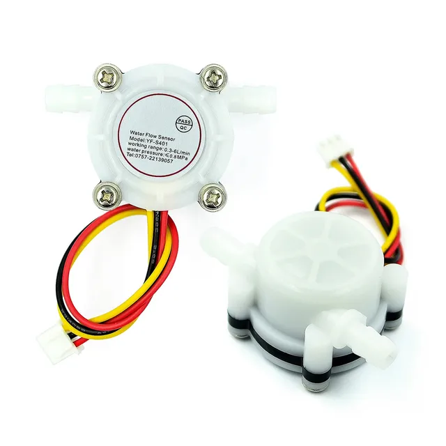 Water Coffee Flow Sensor Switch Meter Flowmeter Counter 0.3-6L/min inner diameter 2mm YF-S401 1