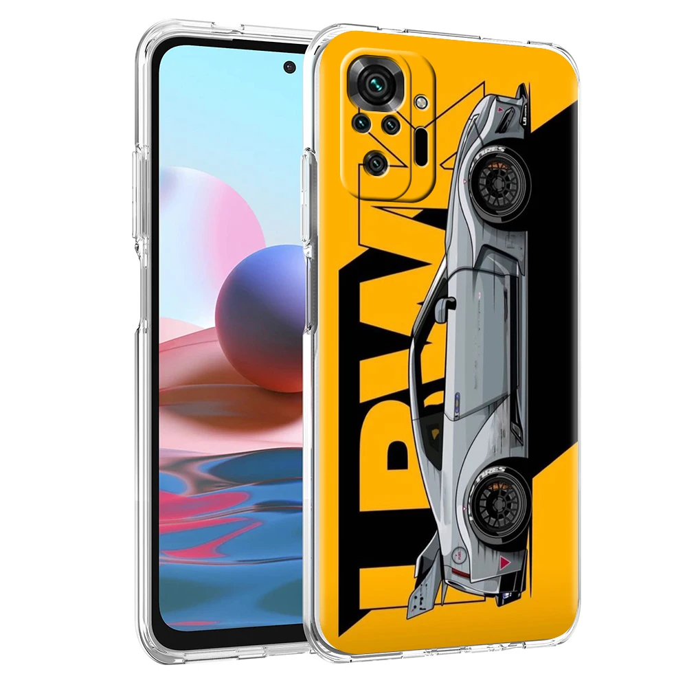 JDM Sports Cars Design Clear Phone Case