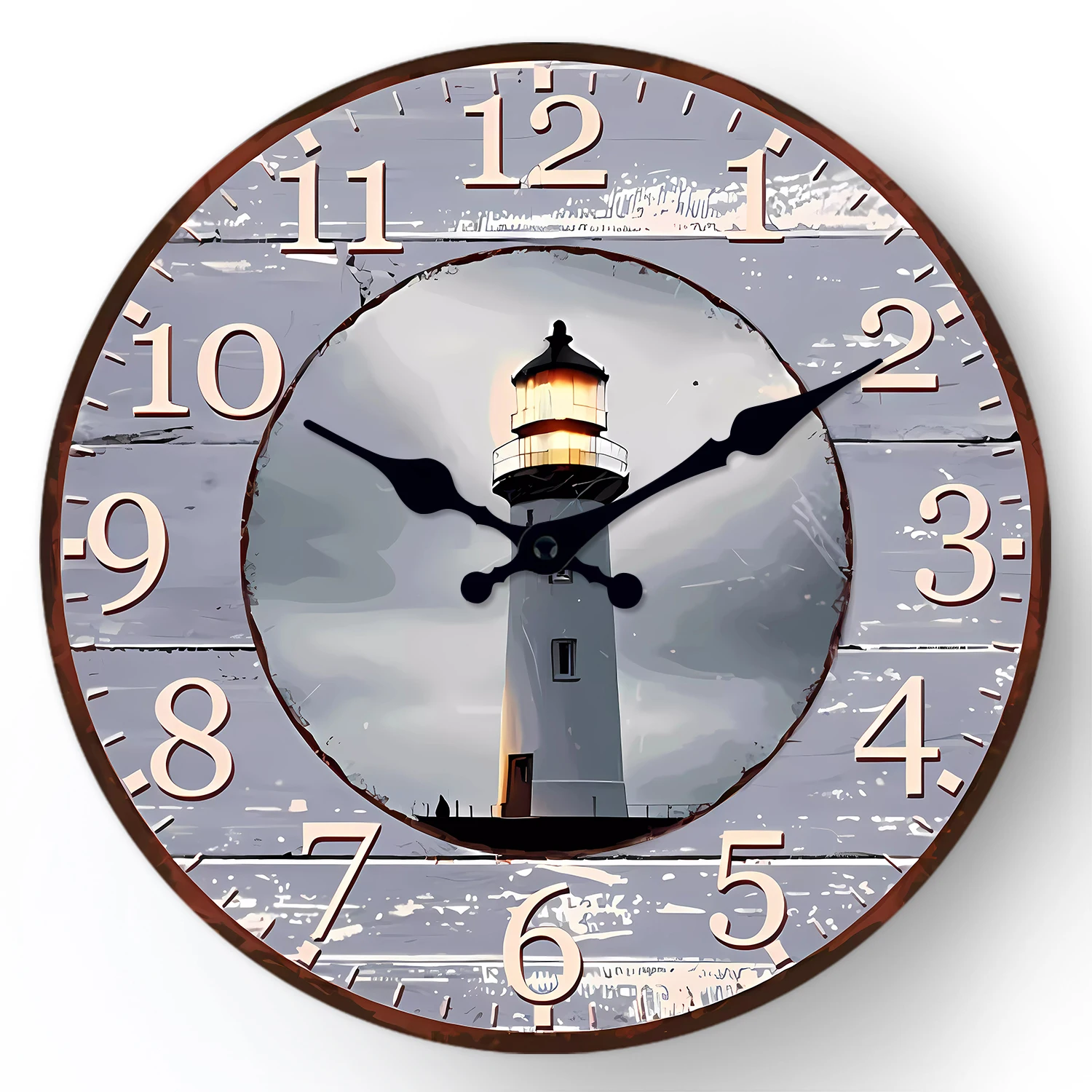Orologio da Parete Effetto Legno 30 cm Silenzioso | Happy Casa Store – On Line Happy Casa Store