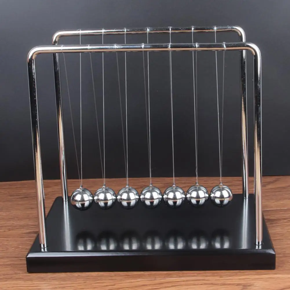 

Physics Learning Cradle Pendulum Fun Science Physics Learning Educational Toy Newton Cradle Pendulum Decoration with for Office