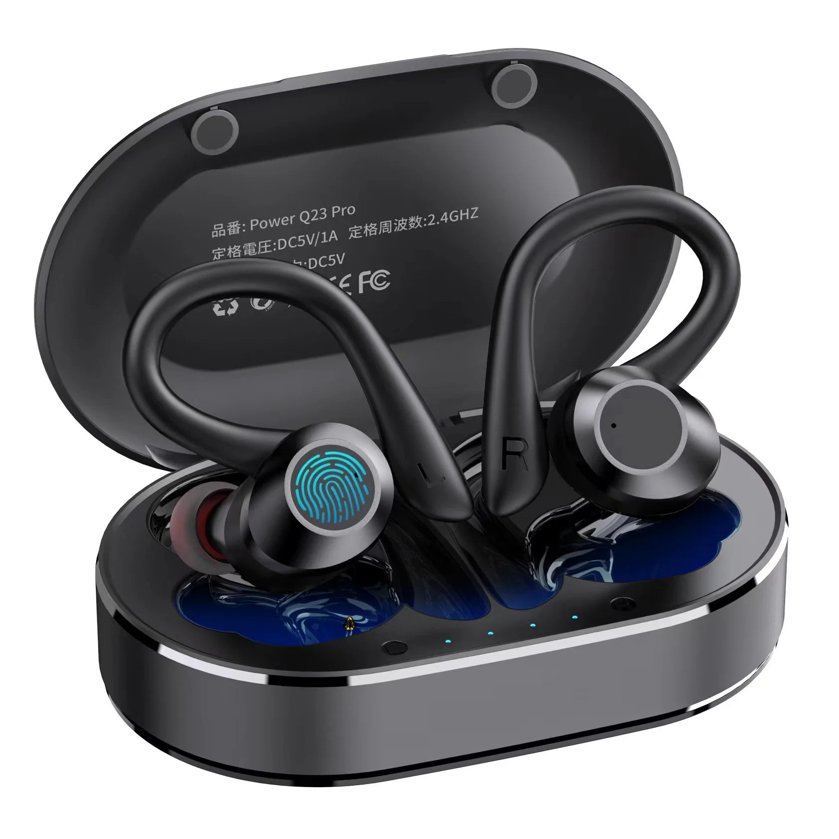 

Wireless Earbuds Headphones Running Bluetooth 5.1 Headphones with Mic Earphones IP6 Waterproof Ear Hooks Noise Cancelling Stereo