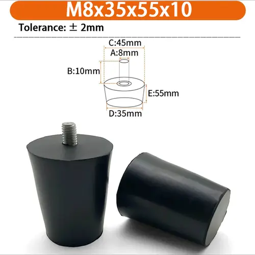 M6 M8 M10 Rubber Adjustable Feet Pad Feet Pad With Screw Table Chair Balck Leveling Foot Pad Furniture Leg Anti-shock Protection - Image 42