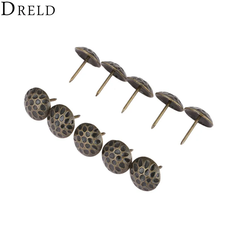 Upholstery Nail 10pcs Upholstery Nail Tachas Furniture Fittings Jewelry Box Sofa Decorative 19*20mm