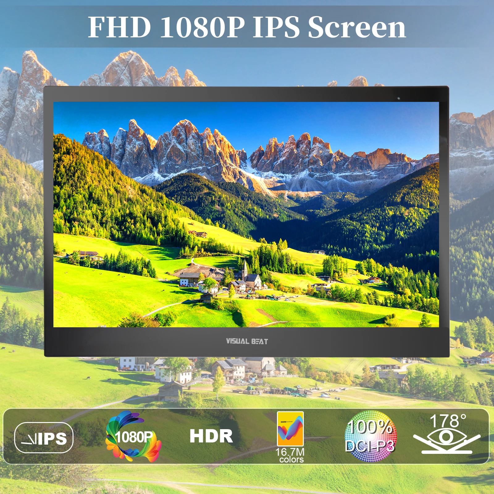 ޴  100% DCI-P3 ǻ ÷, USB CŸ, HDMI Ȯ ȭ, Ʈ   ġ Xbox PS4/5 , 13.3 ġ